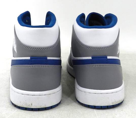Air Jordan 1 Mid Cement True Blue Men's Shoe Size 12 image number 3