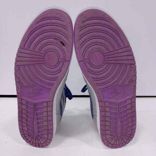Men's Nike Air Jordan Blue, Silver, & Purple Sneakers Size 13 image number 5