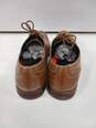 Men's Rockport Tan Smooth Leather Lace-Up Wingtip Oxfords Size 10 image number 4