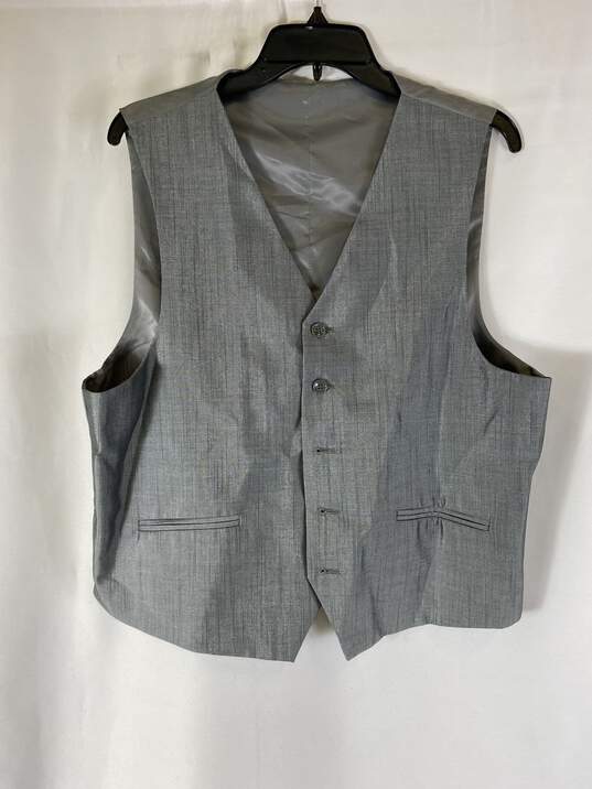 Gulliano Couture Men Gray 2PC Vest and Blazer Suit 42S NWT image number 2