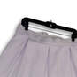 Womens White Regular Fit Pleated Elastic Waist Short A-Line Skirt Sz 18/20 image number 4