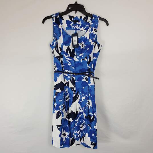 Tommy Hilfiger Women Blue Floral Sleeveless Dress NWT sz 0 image number 1