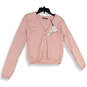 NWT Womens Pink Long Sleeve Button Front Cardigan Sweater Size Medium image number 1