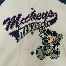 VTG Walt Disney World Mickey's Steamboats Baseball Button Down Jersey Men's SZ XL alternative image