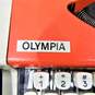 1969 Olympia Traveller De Luxe Cursive Script Orange Typewriter w/ Case image number 4