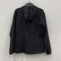 NWT Womens Black Pockets Long Sleeve Hooded Full Zip Jacket Size Small image number 3