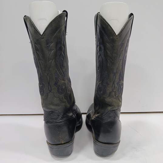 Double H Men's Black Leather Boots Size 9.5D image number 4