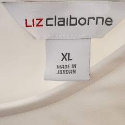 Liz Claiborne Women White Shirt XL (WT)