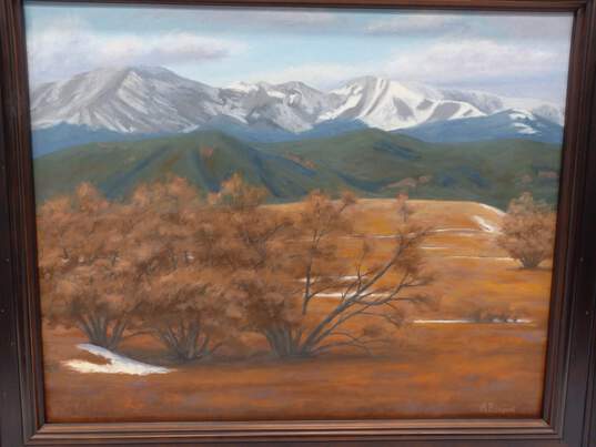 Acrylic on Canvas Landscape Painting by A. Borden image number 2