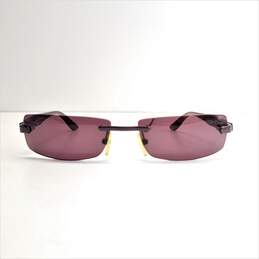 D&G Eyewear Rectangle Tinted Sunglasses Garnet Red alternative image