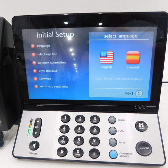 Captel 2400IBT Ultratec Captioned Hearing Impaired Touch Screen Phone image number 3