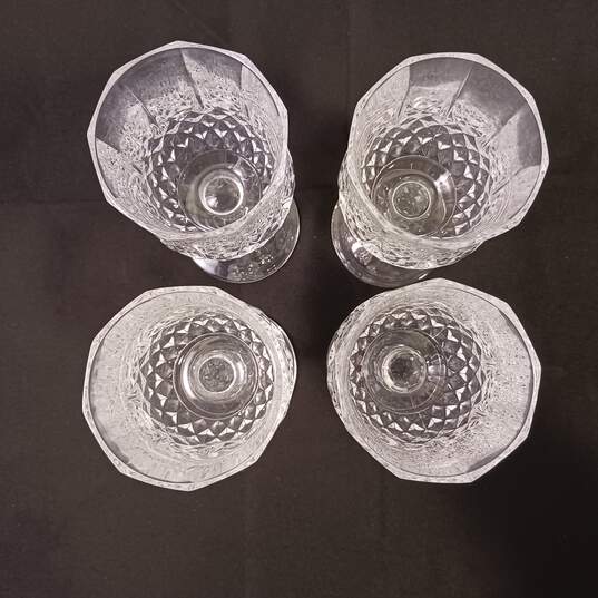 Set of 4 Longchamp Crystal Wine Glasses in Original Box image number 2