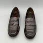 Womens Brown Patent Leather Round Toe Slip-On Loafer Dress Shoes Size 9 image number 5