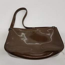Longchamp Brown Patent Leather Shoulder Bag alternative image