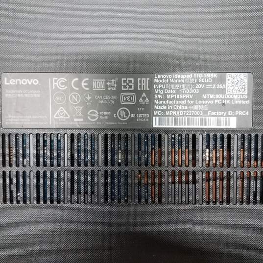 Lenovo IdeaPad 110-15ISK 15in Laptop Intel i3-6100U CPU 6GB RAM 1TB HDD image number 7