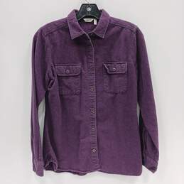 Woolrich Purple Button Up Shirt Women's Size S/P