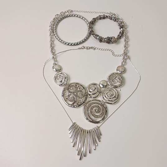 Silver Hues Costume Jewelry Collection image number 3