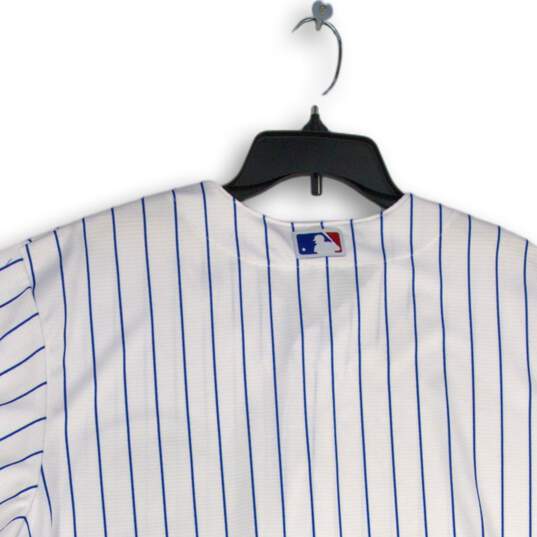 NWT Majestic Mens White Chicago Cubs Short Sleeve Button-Front Jersey Size XL image number 4