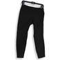 Womens Black Flat Front Straight Leg Side Zip Pull-On Ankle Pants Size 00P image number 1