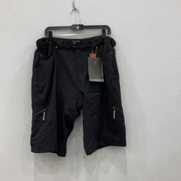 NWT Womens Black Pockets Comfortable Cycling Bermuda Shorts Size XL