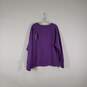 Womens Regular Fit Round Neck Long Sleeve Pullover Sweatshirt Size 2XL image number 2