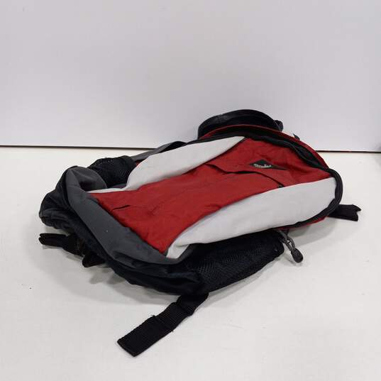 Multicolor Zip Top Handle Double Shoulder Strap Backpack image number 2