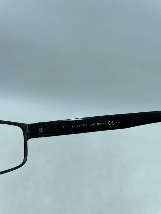 Gucci Black Rectangle Eyeglasses image number 6