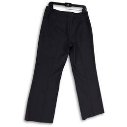 Womens Gray Flat Front Slash Pocket Stretch Straight Leg Dress Pants Size S alternative image