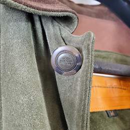 Timberland Men's Green Suede Leather Jacket SZ L alternative image