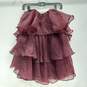 Women's Altar'd State Burgundy Ruffle Sleeveless Dress Size S NWT image number 1