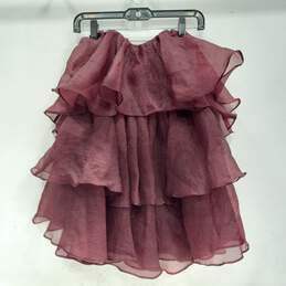 Women's Altar'd State Burgundy Ruffle Sleeveless Dress Size S NWT