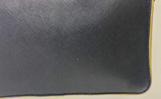 Michael Kors Jet Set Black Gold Trim Leather Crossbody Bag image number 6