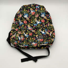 Womens Multicolor Floral Outer Pocket Adjustable Shoulder Strap Backpack