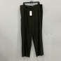 NWT Womens Green Flat Front Straight Leg Pull-On Ankle Pants Size 2X image number 1