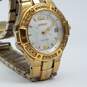 Seiko MOP Dial Crystal Bezel Gold tone Stainless steel 26mm Case Quartz Watch image number 5