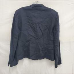 Lord Taylor WM's 100% Linen Black Single Button Jacket Size 8 alternative image