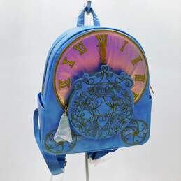NWT Danielle Nicole x Disney Cinderella Carriage Blue Mini Backpack alternative image