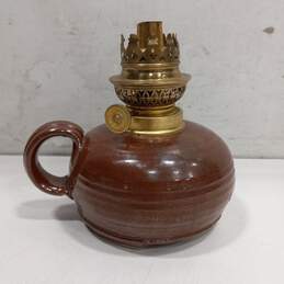 Gaudard Miniature Brass/Ceramic Oil Lamp alternative image
