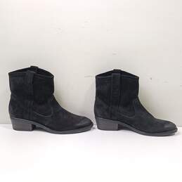 Fosco Women's Black Suede Ankle Boots Size 9.5 alternative image
