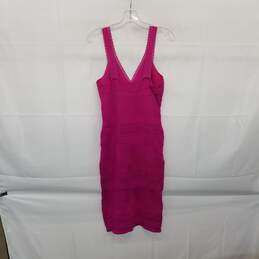 BeBe Magenta Knit Bodycon Sleeveless Dress WM Size M