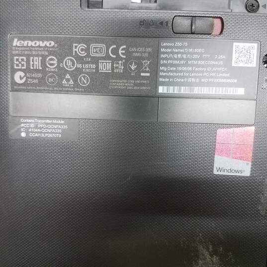 Lenovo Z50-75 15in Laptop AMD FX-7500 CPU 8GB RAM 1TB HDD image number 7