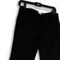 Womens Black Flat Front Pockets Sretch Flared Leg Ankle Pants Size 4 image number 3