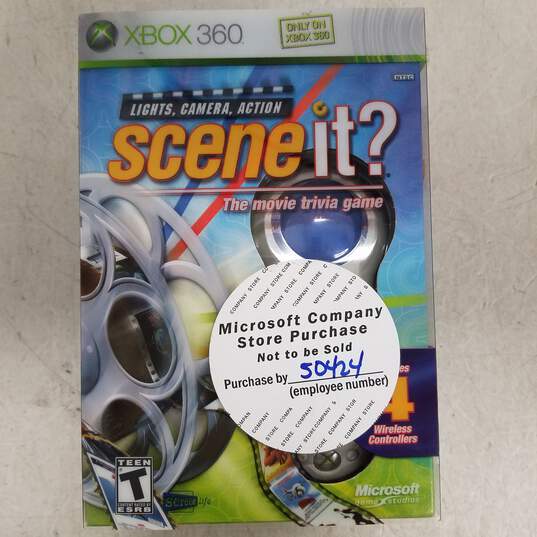 Scene It? Xbox 360 Game Complete w/Wireless Controllers & Dongle image number 1