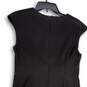 Womens Blue Black Sleeveless Back Zip Knee Length Sheath Dress Size 6 image number 3