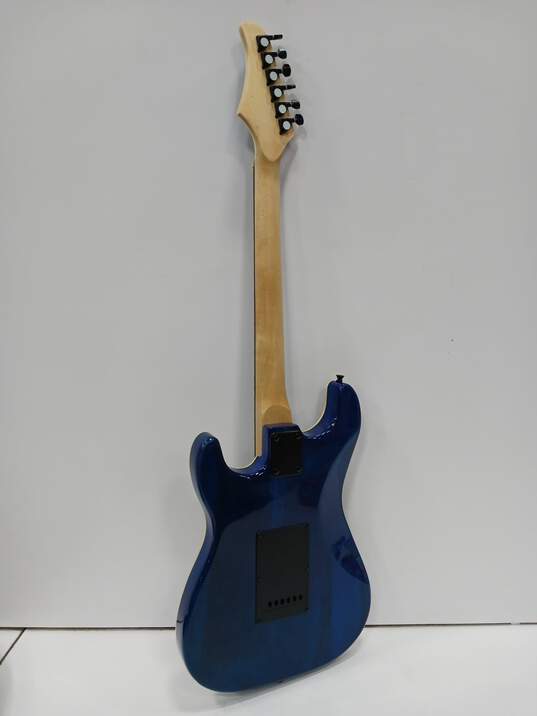 BCP Blue Electric Guitar In Gig Bag image number 2