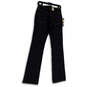 NWT Womens Blue Denim Dark Wash Pockets Stretch Straight Leg Jeans Size 4L image number 2