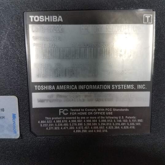 TOSHIBA Satellite C675-S7200 17in Laptop Intel Pentium CPU 4GB RAM NO HDD image number 7