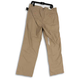 NWT Womens Flat Front Slash Pockets Straight Leg Dress Pants Size 34/32 alternative image