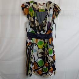 Anthropologie Moulinette Soeurs Multicolor Geometric Print Sheath Dress Size 8