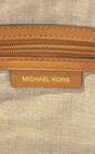 Michael Kors Isla Brown Leather Trim + Canvas Tote Bag (NWT) image number 5